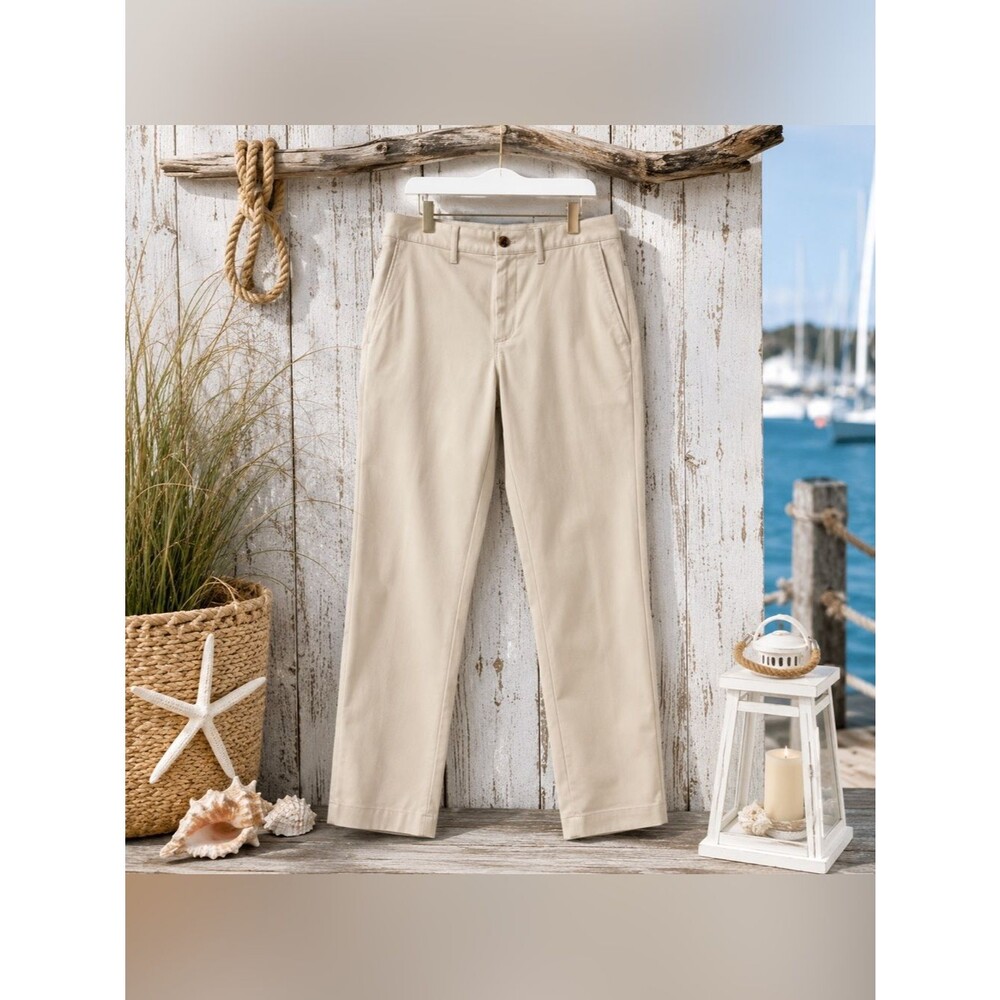 J.Crew Flex Slim Fit Chino Pants Men’s 33x30 Khaki Tan Stretch NWT